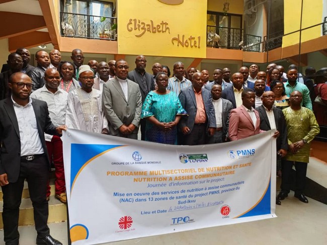 SUD-KIVU : Le groupement CARITAS CONGO-TPO DRC-CHWID et ses partenaires étatiques en lice pour éradiquer la malnutrition chronique