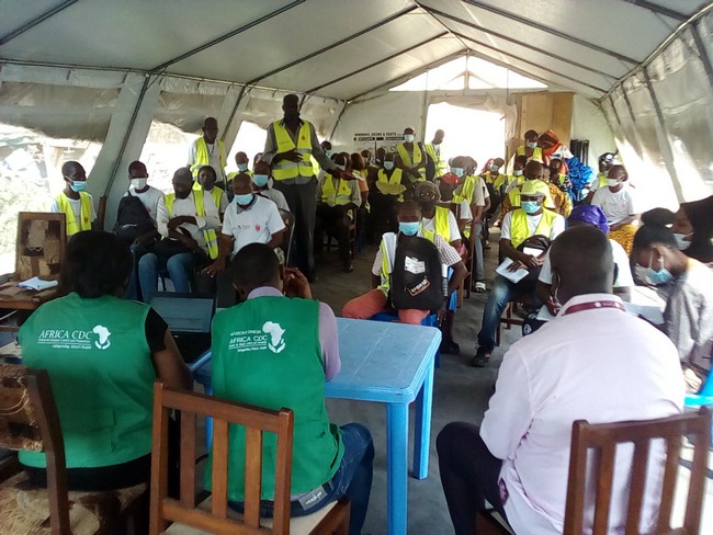 RDC : la Division Provinciale de la Santé et ses Equipes de terrain apprécient le partenariat AFRICA CDC - Caritas Congo contre la Covid19 à Kinshasa