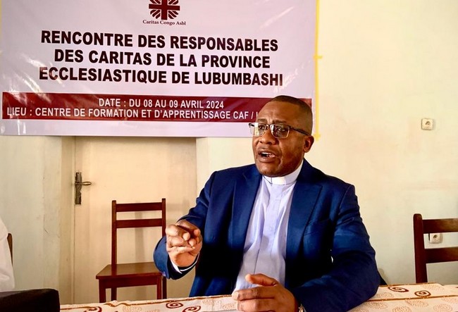 Apporter des changements significatifs pour un Réseau Caritas en RDC plus viable et plus fiable : appel de l’Abbé Makimba aux Caritas diocésaines de la PE de Lubumbashi