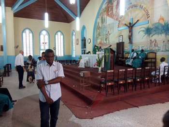 L'atelier a commencé par une messe à la cathédrale