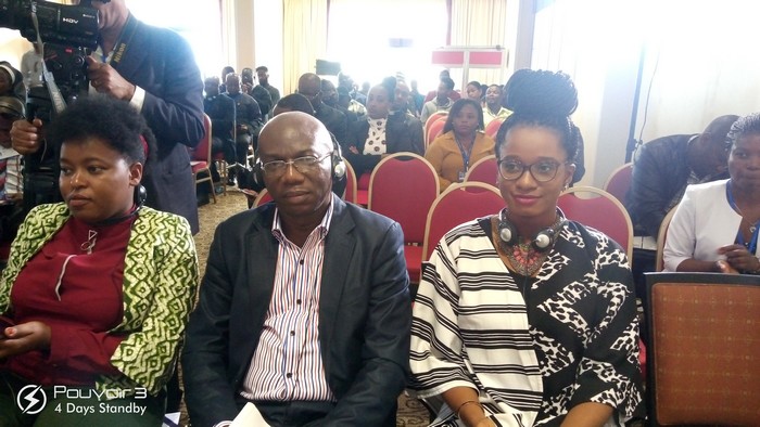 De g.à dr., les délégués de Caritas Kenya, Caritas Congo Asbl et Caritas Nigeria au Congrès de SIGNIS Africa