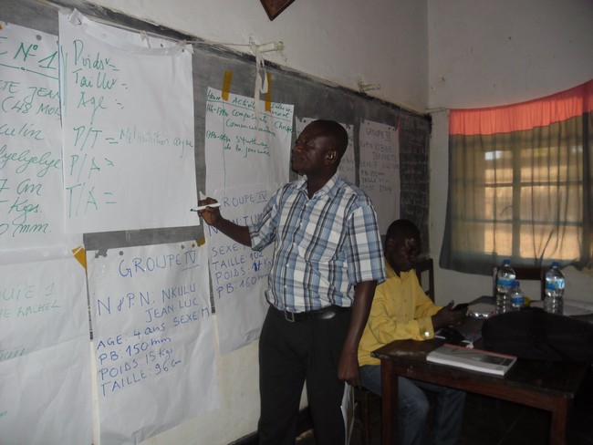 Intervention de Mr Crispin Bamuanga Ibula, Nutritionniste Chef de Service de formation et Supervision au PRONANUT National