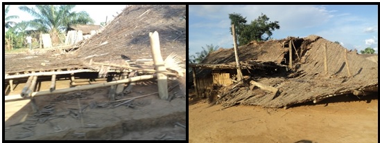 Maisons détruites suite à des réactions pour se rendre soi-même justice