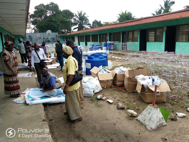 Déploiement des kits contre Covid19 pour les 5 ZS d'Idiofa