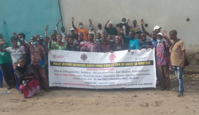 Des prestataires encadrés par Caritas Goma