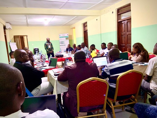 M. André Mathunabo s’adressant aux participants