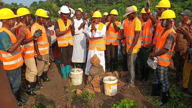 Basankusu lancement des travaux école primaire
