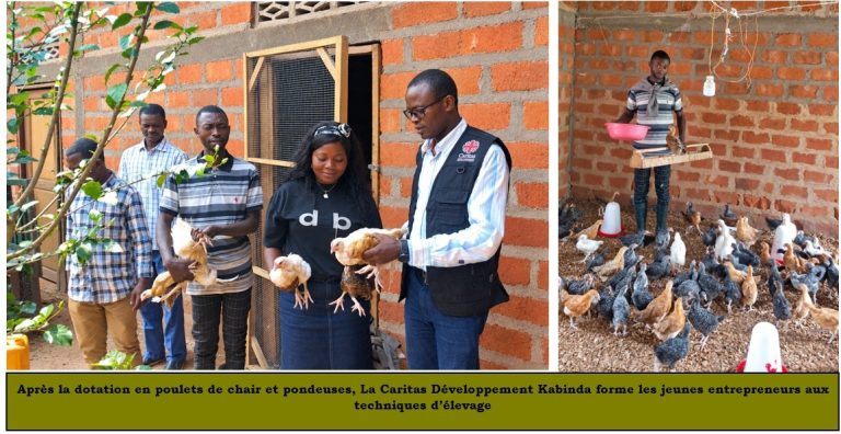 Caritas Kabinda dote de poules